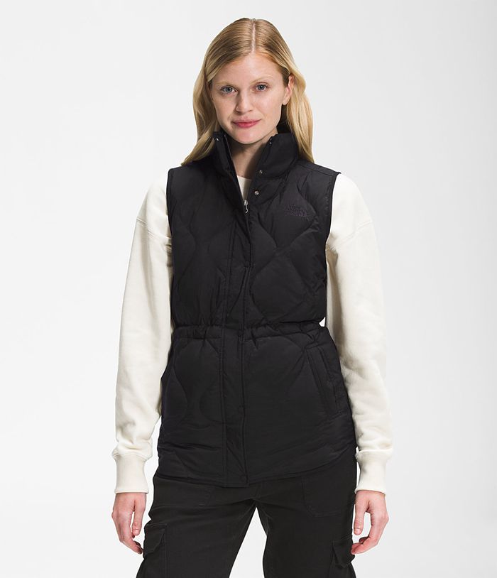 The North Face Womens Vests Westcliffe Down 812RDQLBI - Black